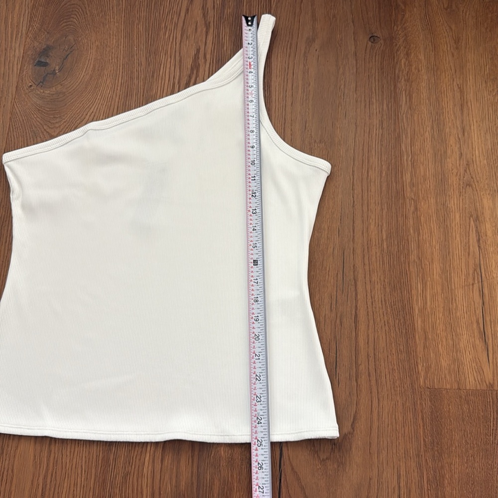 WHBM FORME Rib One-Shoulder Tank Top - Picture 8 of 9